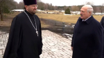 Президент Беларуси  посетил храм Рождества Пресвятой Богородицы в Хатыни