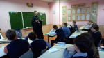 Иерей Вадим Свириденко беседовал с семиклассниками СШ №24