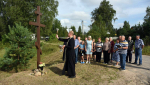 В деревне Струпень освящены поклонные кресты и памятный знак воинам ВОВ
