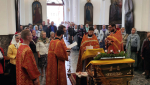 Молебен о страждущих недугом винопития в кафедральном соборе Воскресения Христова