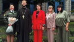 Иерей Дмитрий Качановский принял участие в торжественной линейке