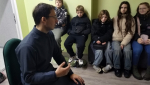 Беседа иерея Артемия Щербицкого с учащимися 12 средней школы