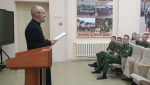 Иерей Сергий Хацкевич провёл беседу с кадетами в рамках «Недели родительской любви»