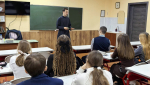 Встреча учащихся СШ № 24 с иереем Артемием Щербицким в рамках проекта "Уроки нравственности" 