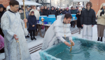 Крещенский сочельник. Освящение воды в храме Рождества Христова