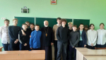  Протоиерей Андрей Капульцевич беседовал с учащимися  ГУО  «Зембинская СШ» о совести и о грехе