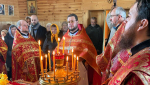 Богослужение в храме святителя Николая Чудотворца д. Ляховка