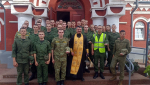 Курсанты военного факультета БГУ посетили кафедральный собор