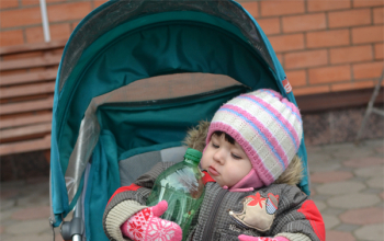 Освящение воды в храме Рождества Христова в Крещенский сочельник