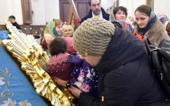 В Воскресенский кафедральный собор прибыл образ Пресвятой Богородицы Жировичской