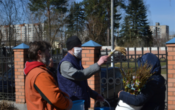 Вербное воскресенье в храме Рождества Христова