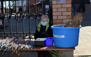 Вербное воскресенье в храме Рождества Христова