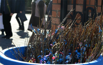 Вербное воскресенье в храме Рождества Христова