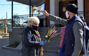Вербное воскресенье в храме Рождества Христова