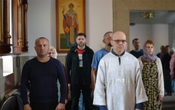 Молебен о мире в Беларуси в храме Рождества Христова г. Борисова