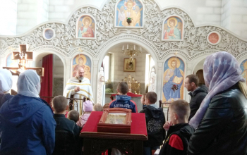 Первоклассники с родителями посетили храм Святой Живоначальной Троицы