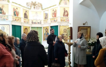 Инвалиды по слуху посетили Свято-Ксениевский женский монастырь в д. Барань