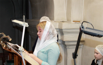 Божественная литургия для детей прошла в Воскресенском кафедральном соборе