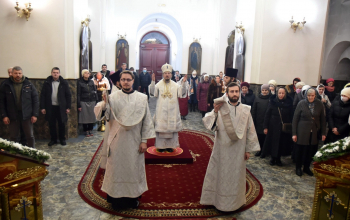 В праздник Крещения Господня митрополит Вениамин в кафедральном соборе Воскресения Христова г.Борисова