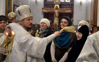 В праздник Крещения Господня митрополит Вениамин в кафедральном соборе Воскресения Христова г.Борисова