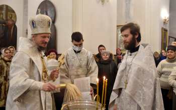 В праздник Крещения Господня митрополит Вениамин в кафедральном соборе Воскресения Христова г.Борисова