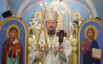 Митрополит Вениамин возглавил литургию в домовом храме в честь святителя Саввы Сербского