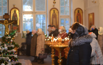 Праздничная литургия в храме Рождества Христова г. Борисова