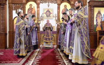 Митрополит Вениамин в кафедральном соборе Воскресения Христова