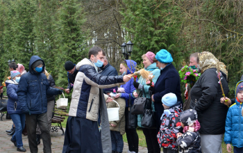 Вербное воскресенье в храме Рождества Христова