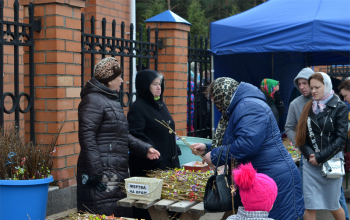 Вербное воскресенье в храме Рождества Христова 25.04.2021