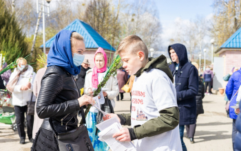 Вербное воскресенье в кафедральных соборах Борисовской епархии 