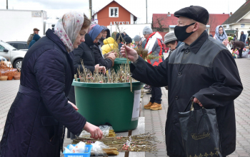 Вербное воскресенье в кафедральных соборах Борисовской епархии 