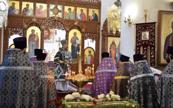 Митрополит Вениамин совершил вечерню и Божественную литургию в Борисове