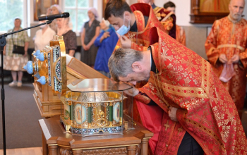 В храм Рождества Христова доставлен ковчег с частицей мощей святого благоверного князя Александра Невского