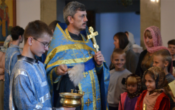 Молебен на начало учебного года в храме Рождества Христова