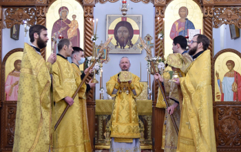 Митрополит Вениамин совершил Литургию в кафедральном соборе г.Борисова