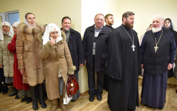 Освящение помещения для социального центра  в Борисове