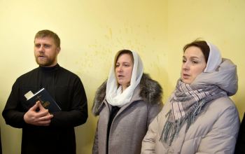 Освящение помещения для социального центра  в Борисове