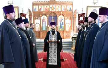 Литургия Преждеосвященных Даров в кафедральном соборе Воскресения Христова