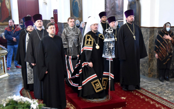 Литургия Преждеосвященных Даров в кафедральном соборе Воскресения Христова