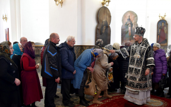 Литургия Преждеосвященных Даров в кафедральном соборе Воскресения Христова