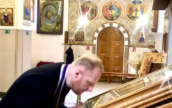 В Борисов прибыли частицами мощей святых и икона прп. Елисея Лавришевского