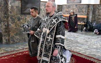 Литургия Преждеосвященных Даров в кафедральном соборе Воскресения Христова