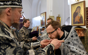 Литургия Преждеосвященных Даров в кафедральном соборе Воскресения Христова