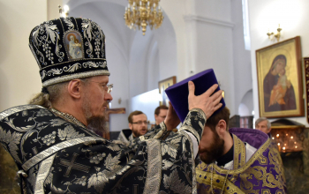 Литургия Преждеосвященных Даров в кафедральном соборе Воскресения Христова