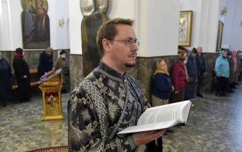 Литургия Преждеосвященных Даров в кафедральном соборе Воскресения Христова