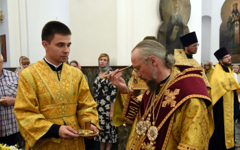 Митрополит Минский и Заславский Вениамин совершил всенощное бдение в кафедральном соборе Воскресения Христова