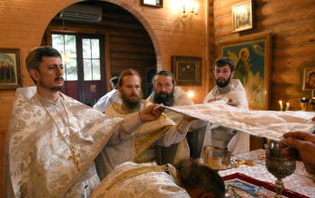 Божественная литургия в храме великомученика Георгия Победоносца гп. Смиловичи 