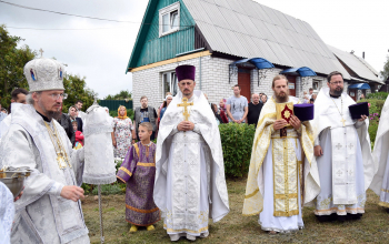 Божественная литургия в храме великомученика Георгия Победоносца гп. Смиловичи 