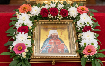 Богослужение в кафедральном соборе накануне Дня памяти священномученика Вениамина